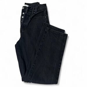 Pacsun black high waisted straight leg